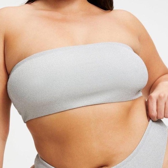 Good American Silver Sparkle Top - Picture 2 of 5